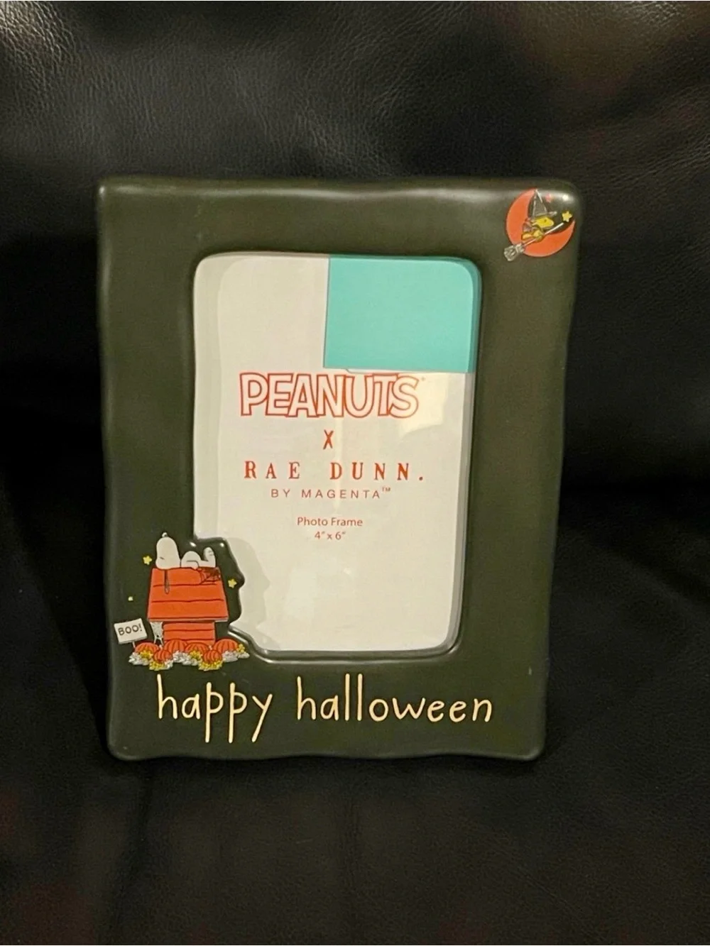 Rae Dunn Peanuts Happy Halloween Ceramic Picture Frame